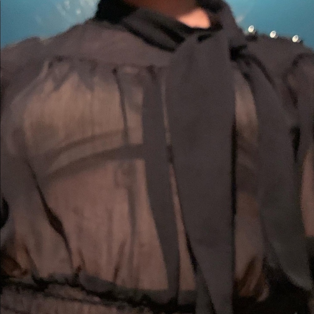 See through dress up blouse